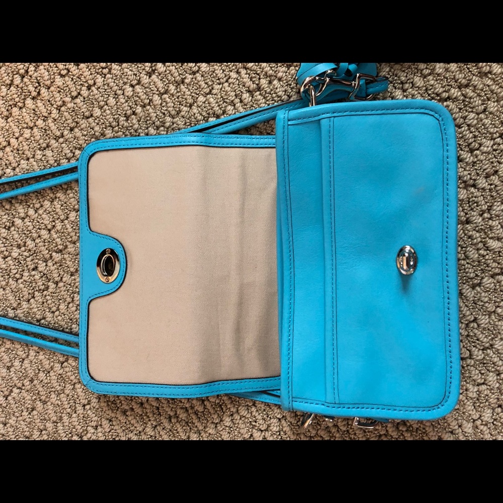 Blue Coach Purse - Picture 3 of 6